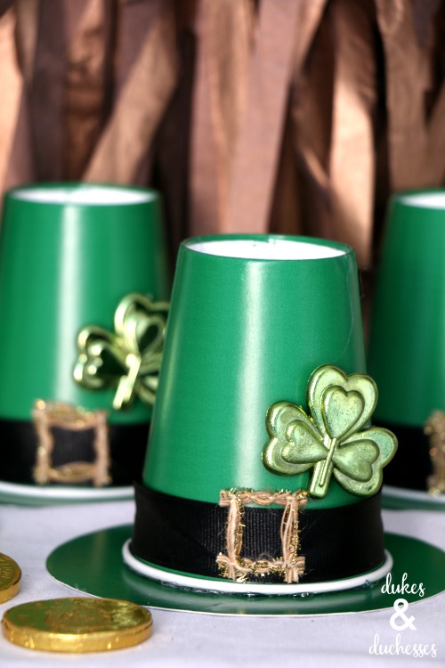 Upcycled Leprechaun Treat Cups - Dukes and Duchesses