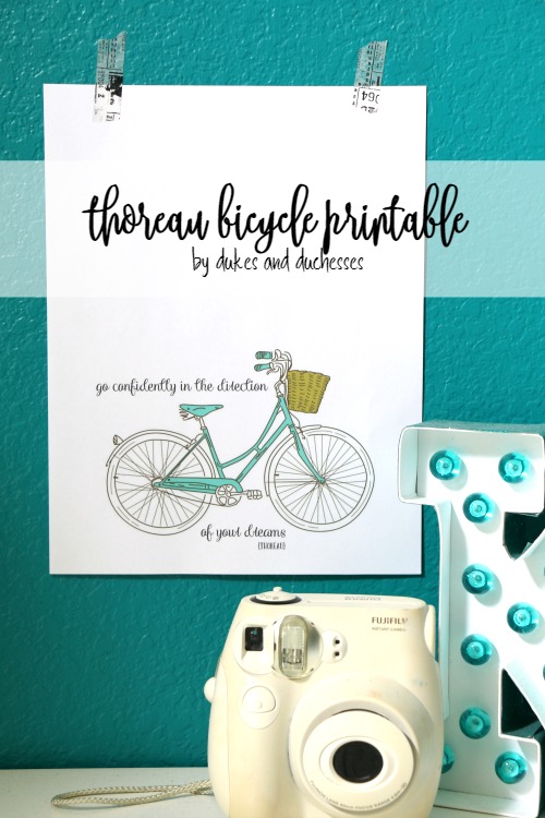 thoreau bicycle printable