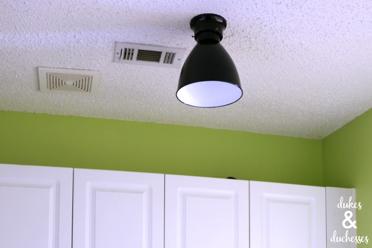 west elm light fixture update