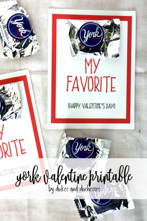 york valentine printable for valentine's day