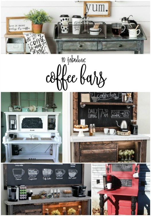 Coffee Station Repurposed Buffet - My Repurposed Life®