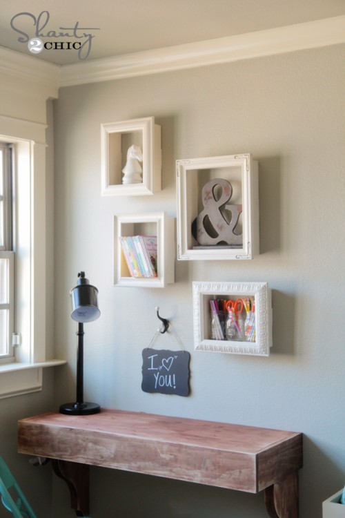 DIY frame box shelf