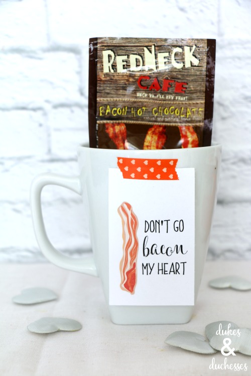 bacon hot chocolate valentine