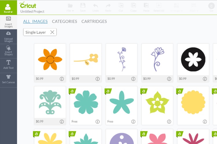single layer flower images
