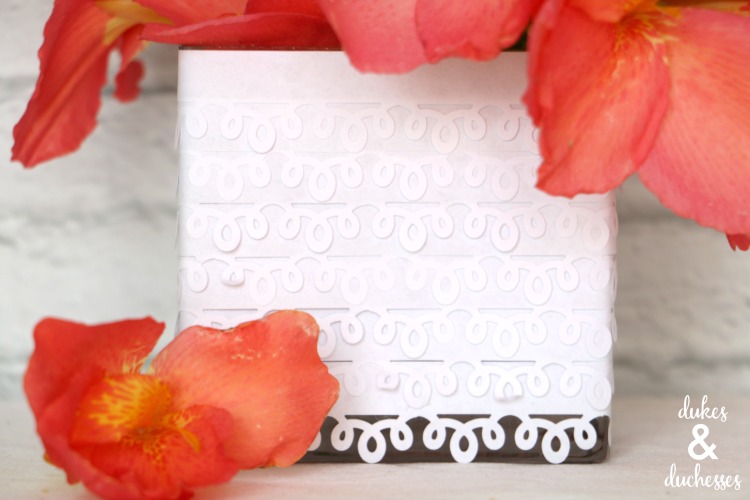 vase made with paper punch