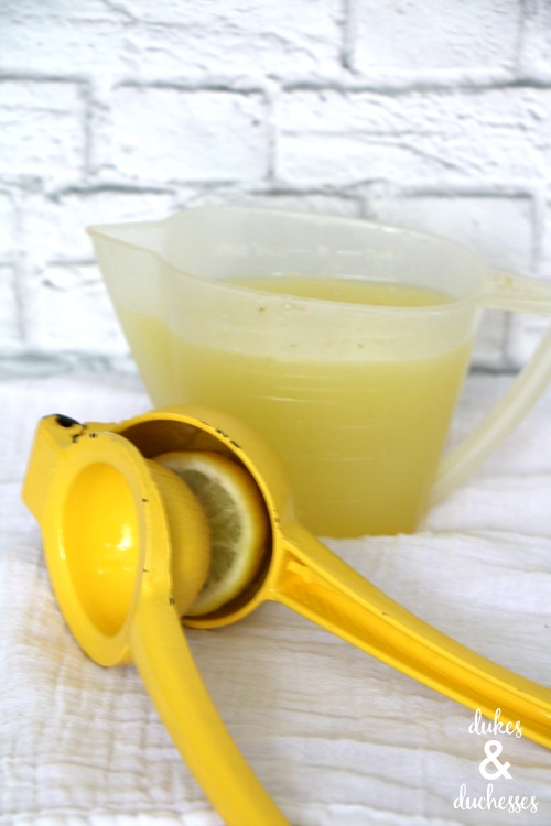 fresh squeezed lemon juice for lemonade