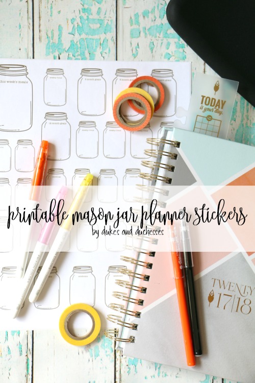 Mason Jar, Black and White Sticker. Planner Stickers for Bullet Journa – My  Happy Place Stickers