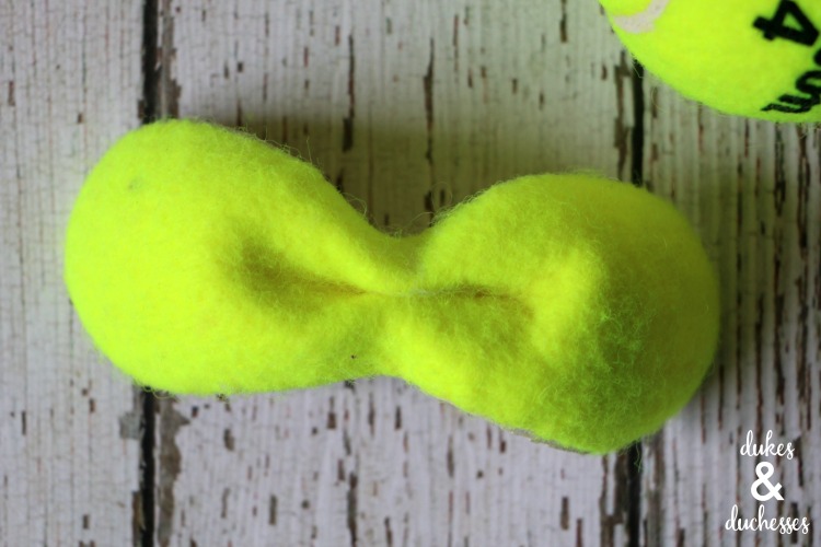 tennis ball hair clip