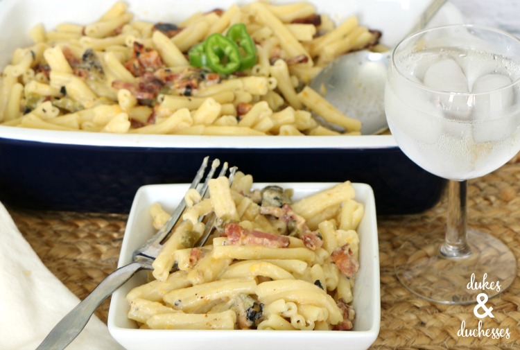 hatch chile mac and cheese recipe with bacon