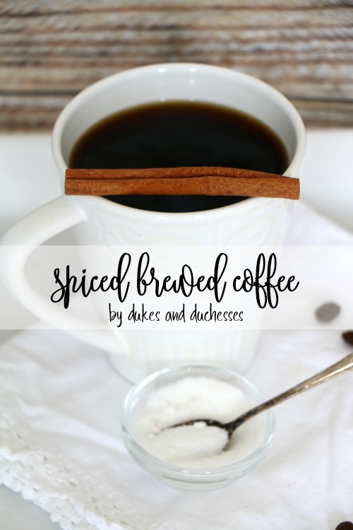 spiced brewed coffee