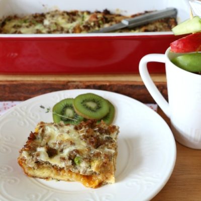 Sausage Apricot Breakfast Casserole