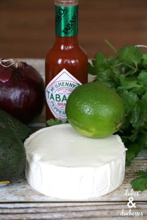 ingredients for easy guacamole recipe