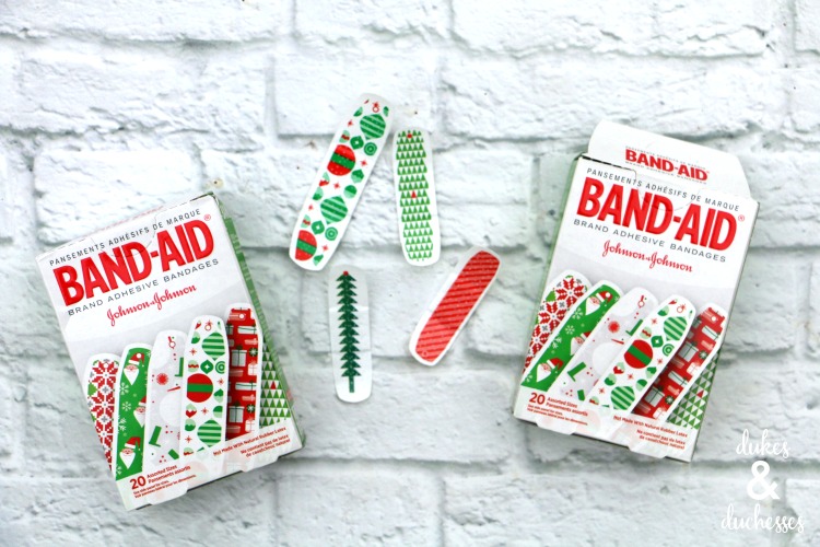 retro holiday bandaids