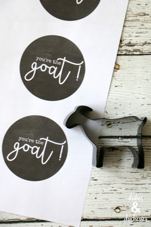 you're the goat printable