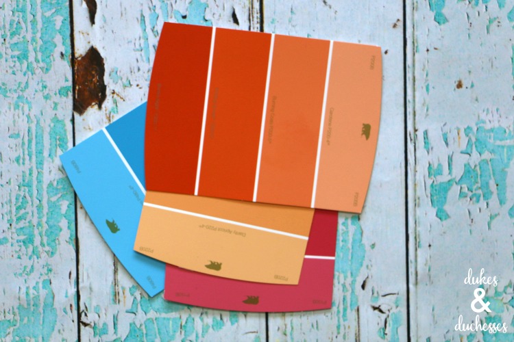 paint swatches for colorful crafting