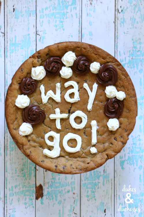 homemade decorated cookie cake