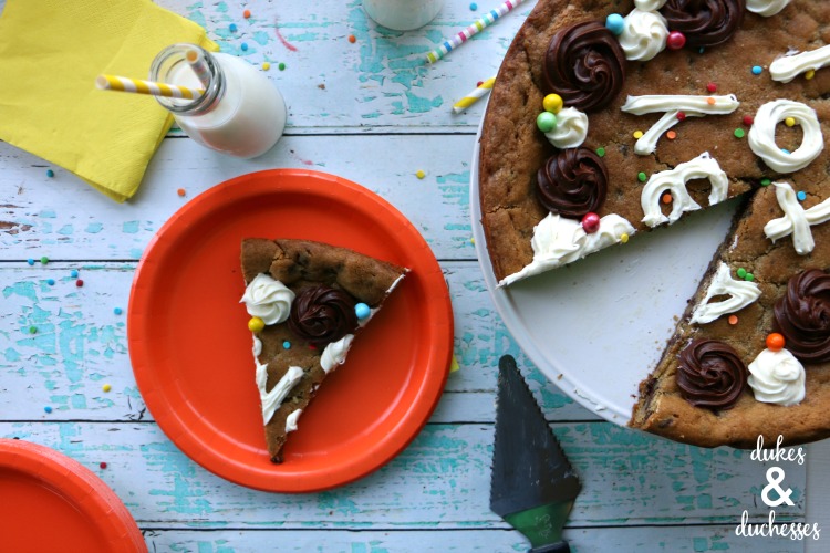 how to serve cookie cake