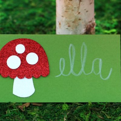 Red and White Toadstool Party Made With Cricut