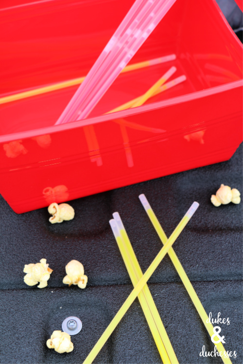 glow sticks for outdoor movie party