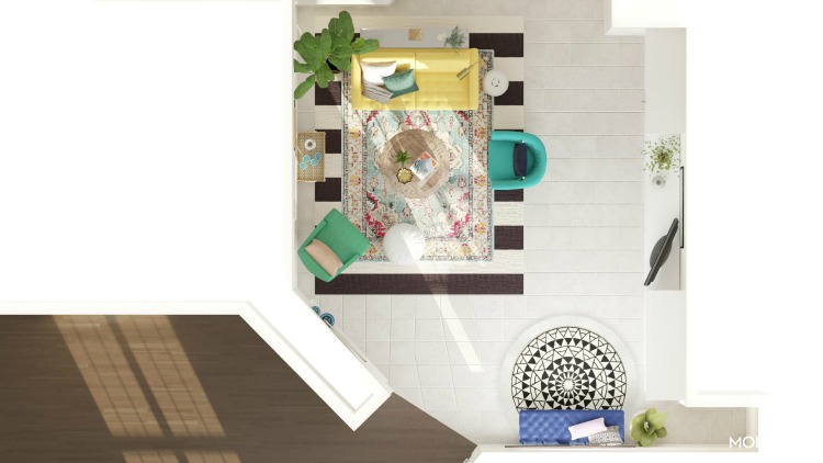 modsy overhead room design