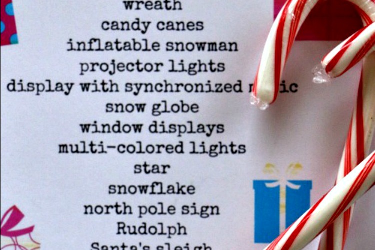 printable christmas scavenger hunt