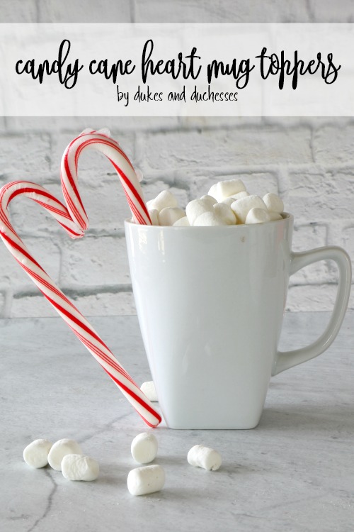 candy cane heart mug toppers
