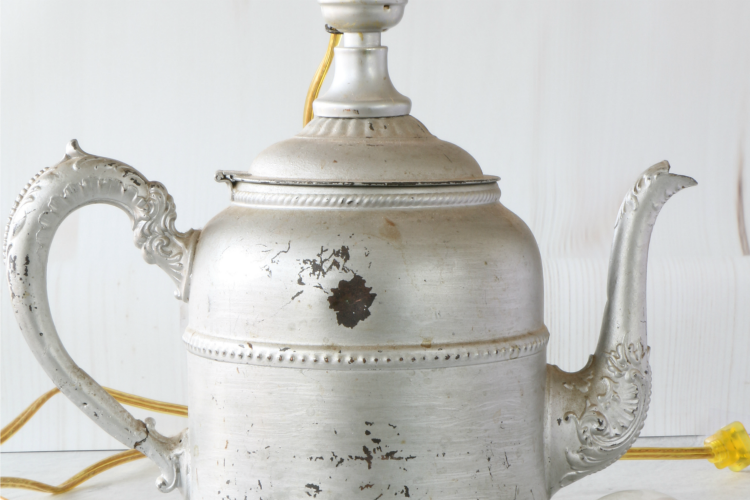 Diy coffee pot lamp