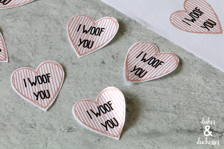 I Woof You Printable for Pupcakes