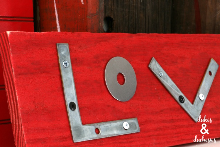 love sign made with hardware