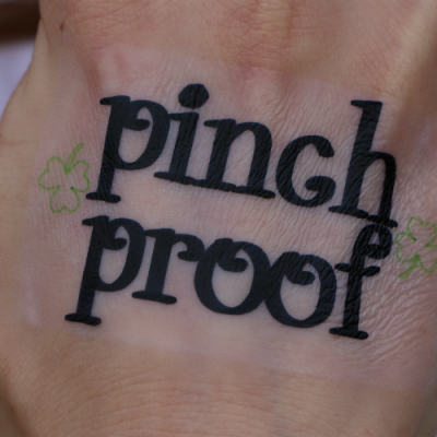 Homemade Temporary Pinch Proof Tattoo for St. Patrick’s Day