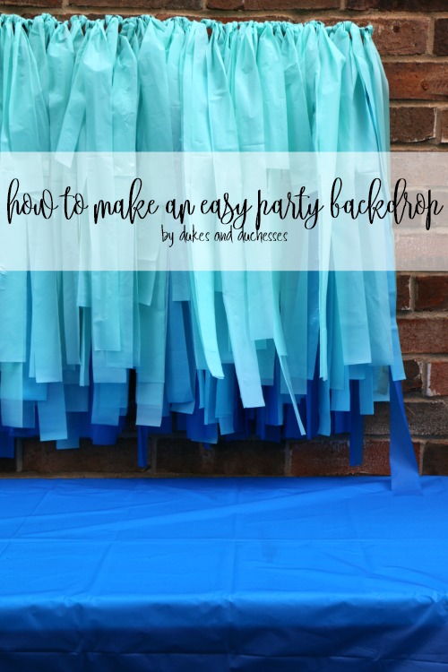 how to make an easy party backdrop