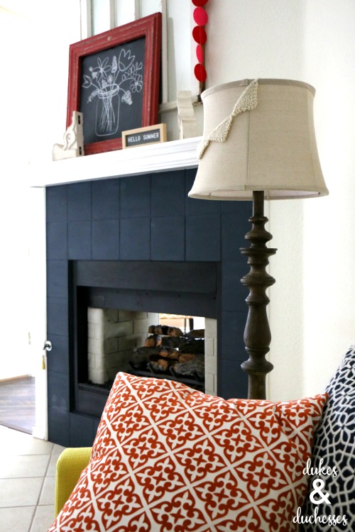 jolie paint classic navy for fireplace