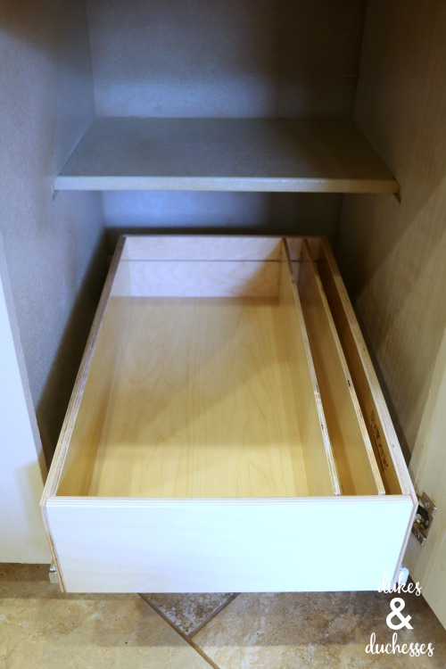 shelfgenie pull out drawer with dividers