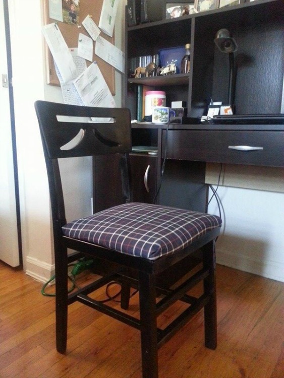 repurposed flannel shirt seat cover