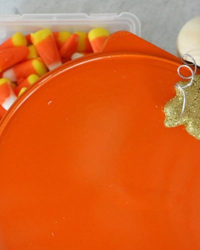upcycled pumpkin treat box for fall
