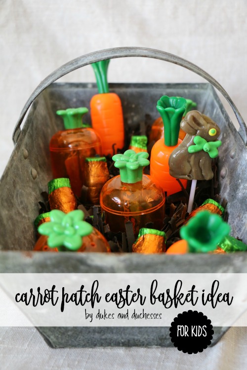 carrot patch easter basket idea for kids