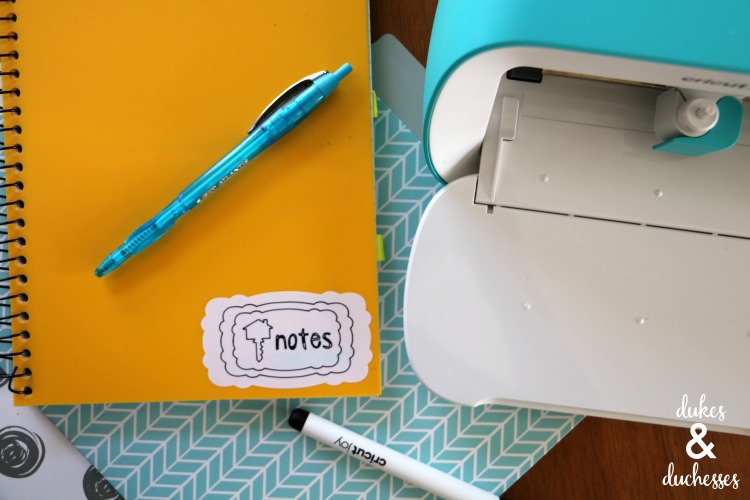 how to make notebook labels