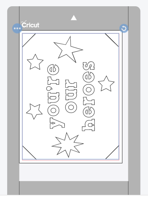 flipped design for cricut joy card mat