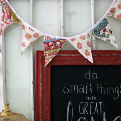 Upcycled Quilt Garland